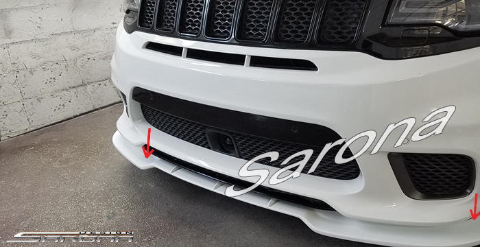 Custom Jeep Grand Cherokee  SUV/SAV/Crossover Front Lip/Splitter (2017 - 2021) - $690.00 (Part #JP-023-FA)